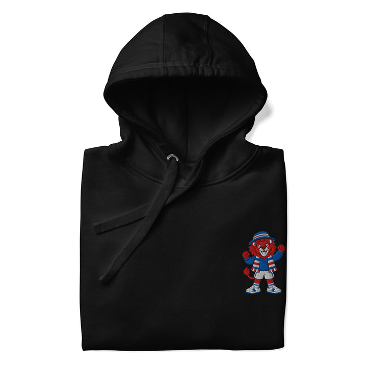Rangers Inspired Red Lion Embroidered Football Hoodie