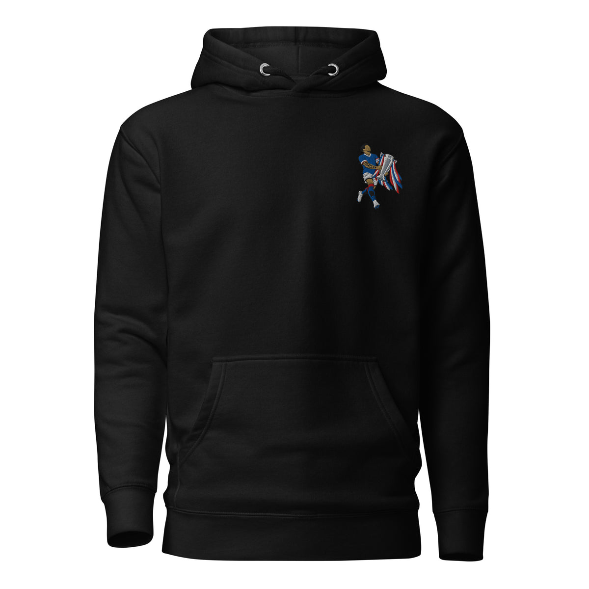 James Tavernier Inspired Rangers 2020/21 Trophy Lift Embroidered Football Hoodie