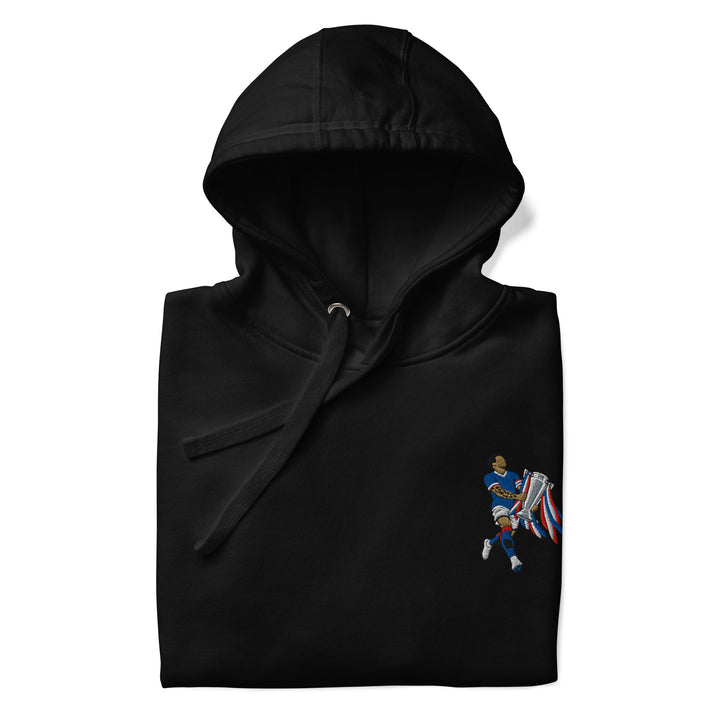 James Tavernier Inspired Rangers 2020/21 Trophy Lift Embroidered Football Hoodie