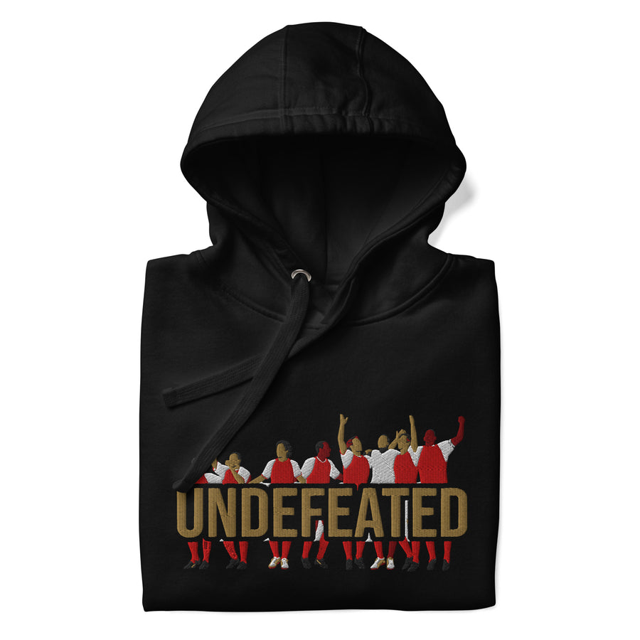 Large Arsenal 03/04 Unbeaten Team Embroidered Football Hoodie