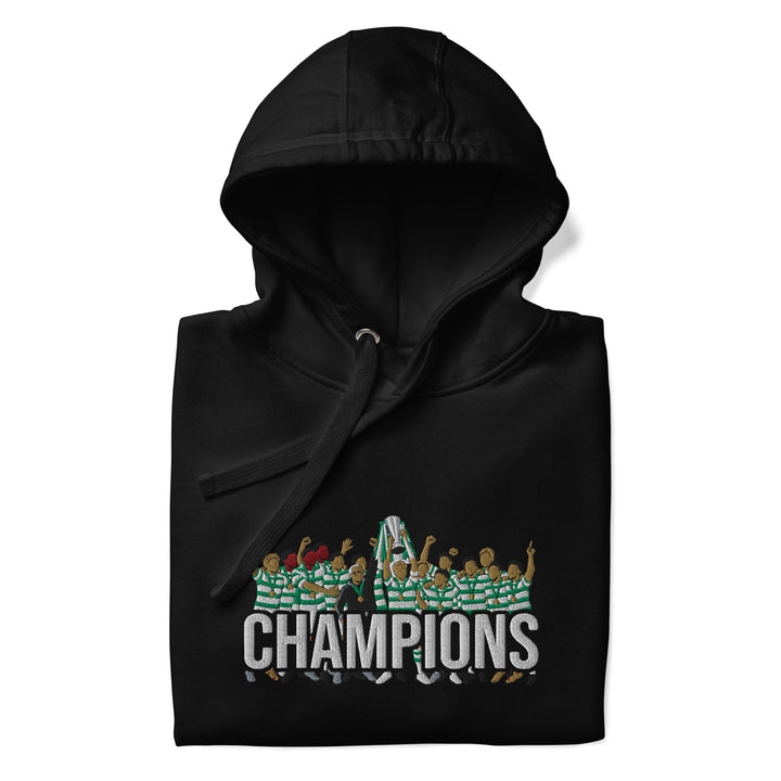 Celtic Inspired Scottish Premiership Champions Embroidered Football Hoodie