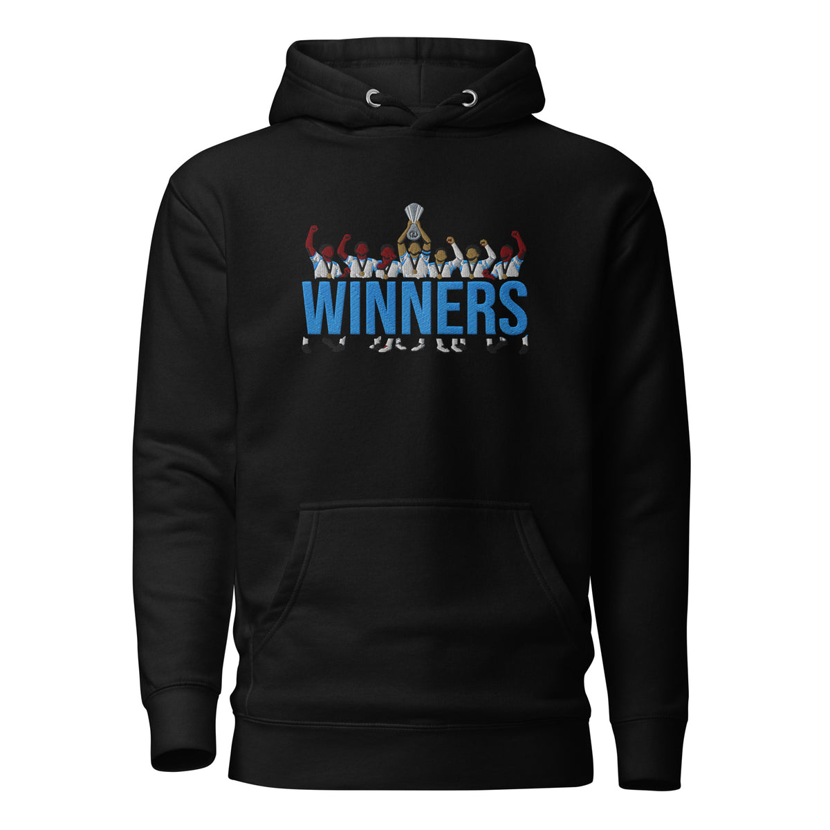 Aston Villa Inspired European Cup Champions Hoodie, black front view