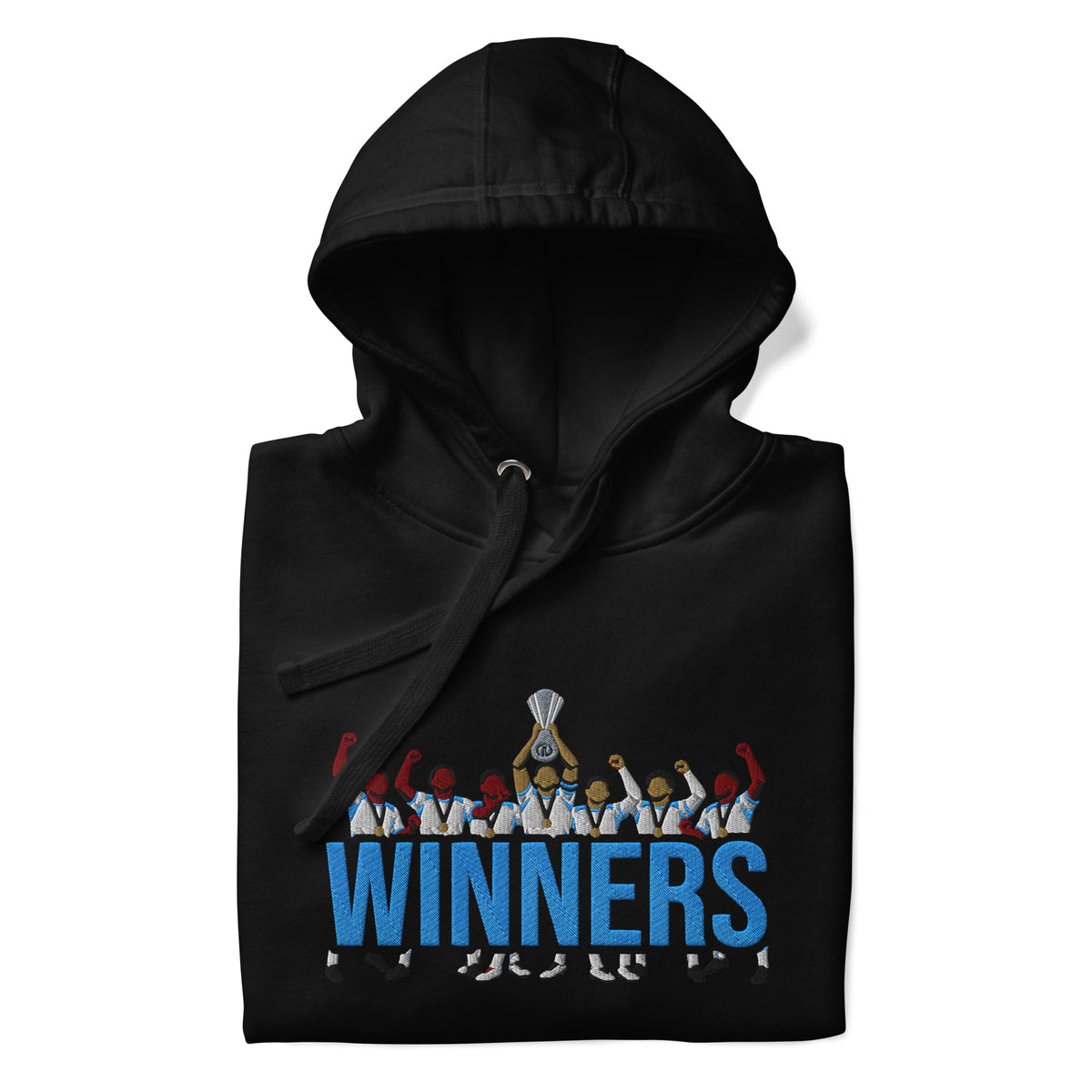 Aston Villa Inspired European Cup Champions Hoodie, black front view