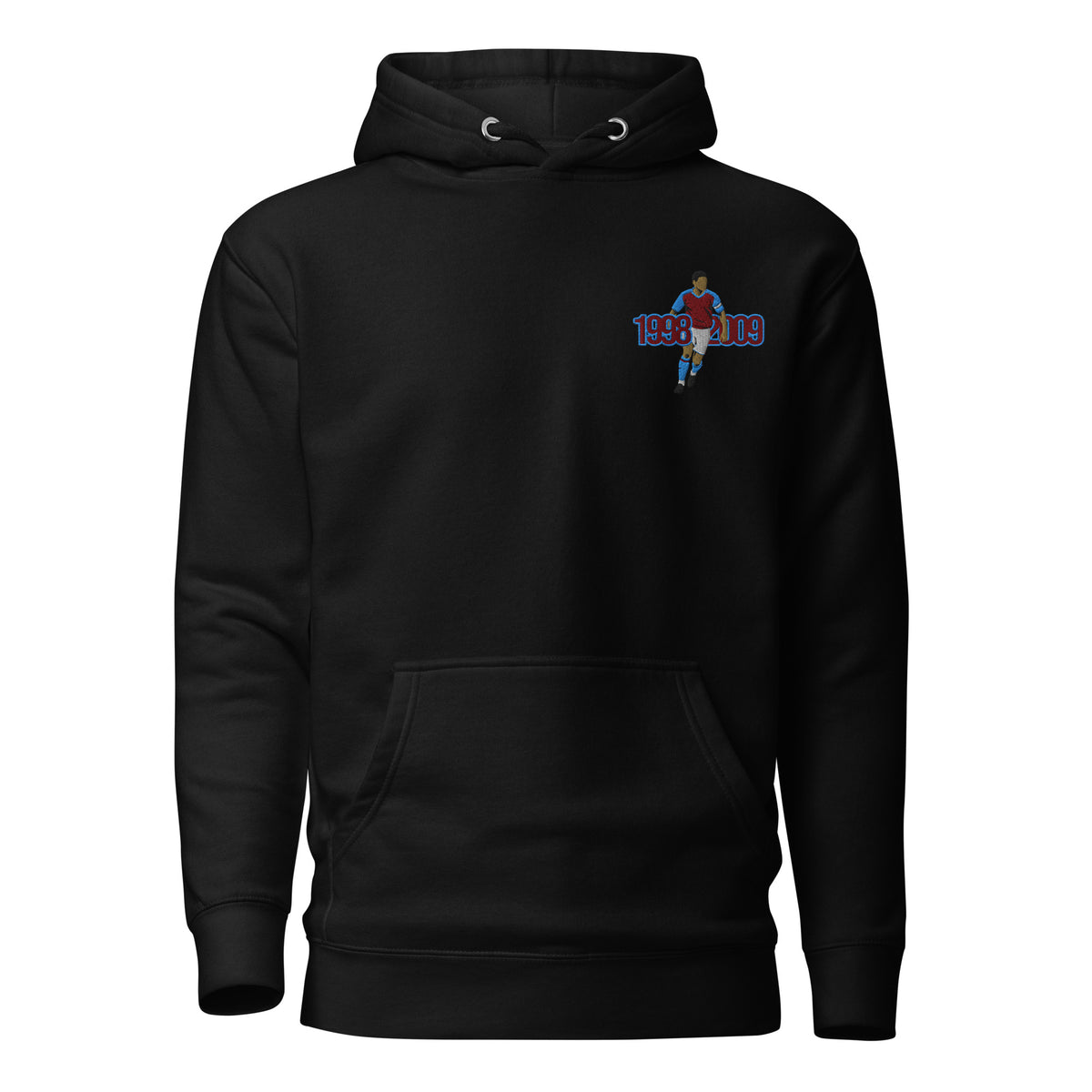 The Class of the 00s — Gareth Barry Aston Villa Hoodie, black front view