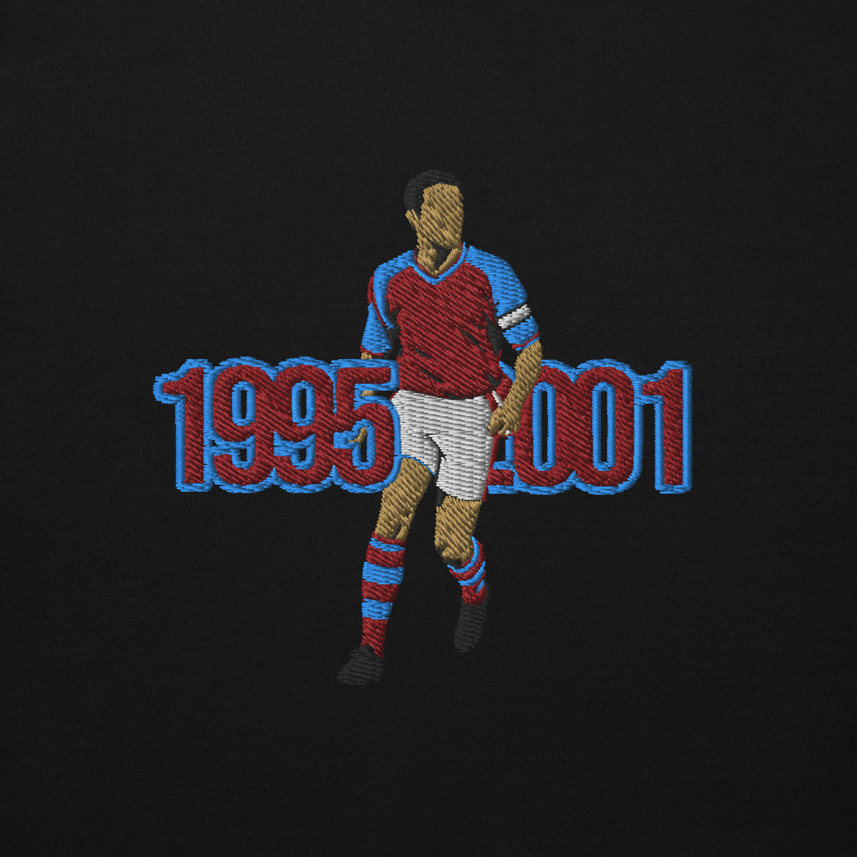 The Class of the 90s — Gareth Southgate Aston Villa Hoodie, black front view