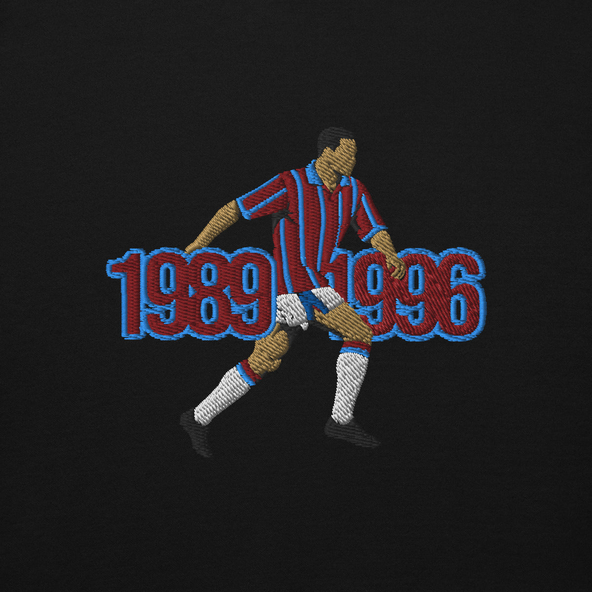 The Class of the 90s — Paul McGrath Aston Villa Hoodie, black front view