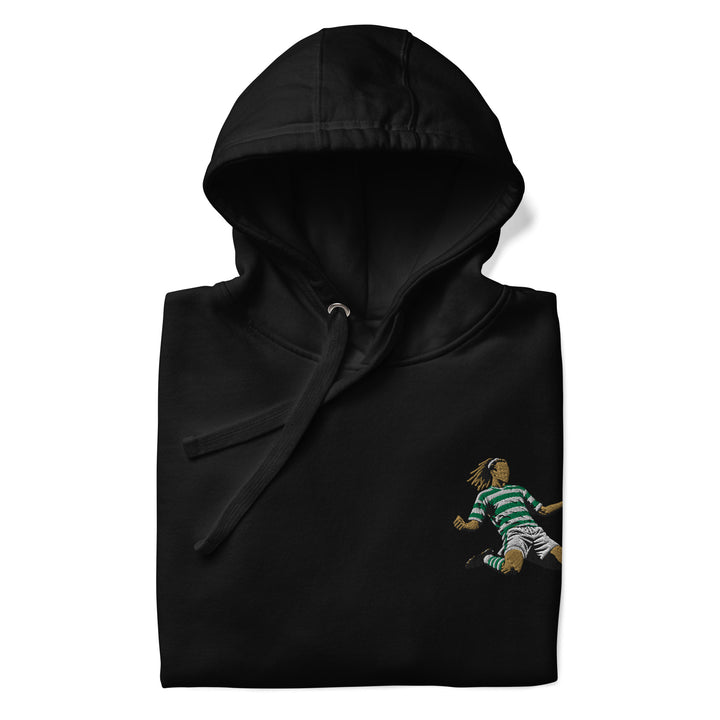 Henrik Larsson Inspired Celtic Embroidered Football Hoodie