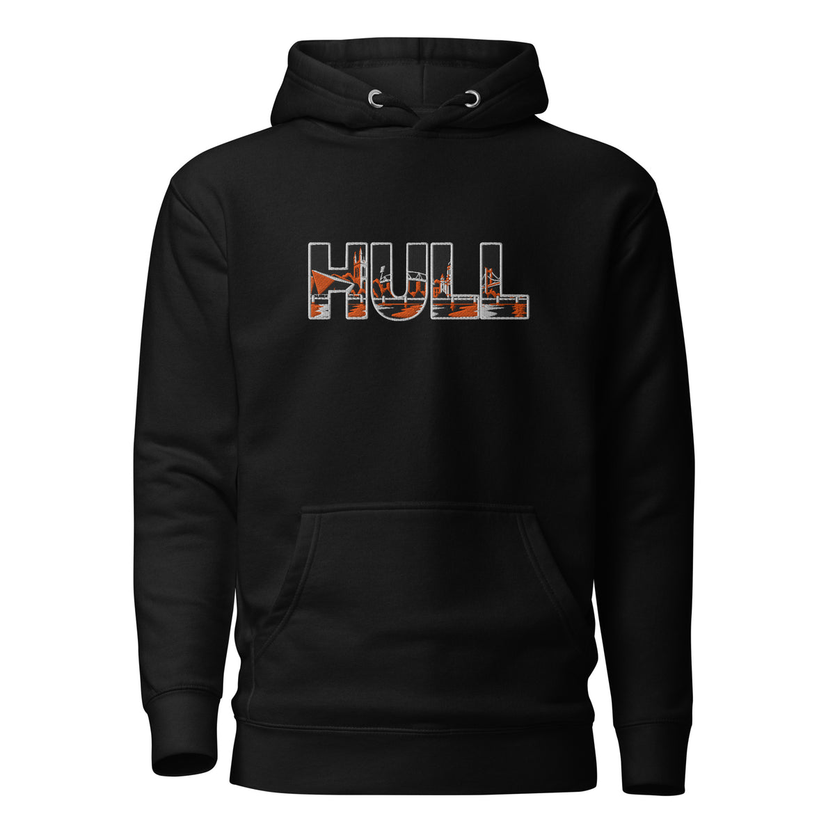 Hull City Inspired Citymark Embroidered Football Hoodie