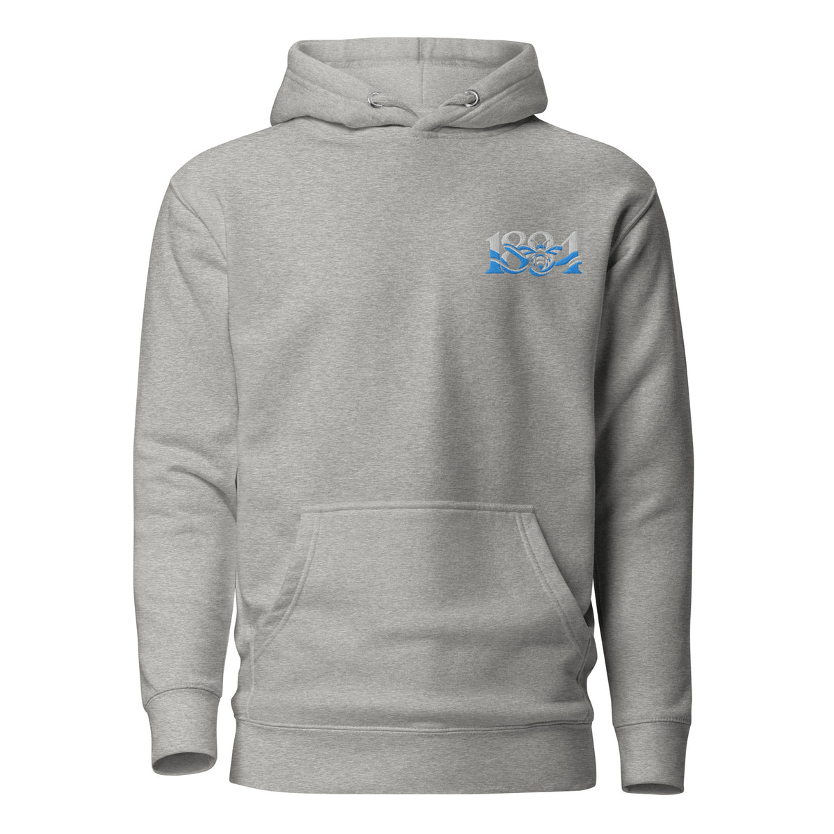 Manchester 1894 Worker Bee embroidered football hoodie in Carbon Grey