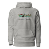 Celtic Scottish Premiership Champions inspired embroidered football hoodie in carbon grey, product mockup view 3