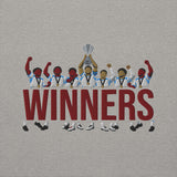 Aston Villa Inspired European Cup Champions Hoodie, grey front view