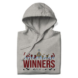 Aston Villa Inspired European Cup Champions Hoodie, grey front view