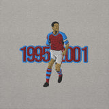 The Class of the 90s — Gareth Southgate Aston Villa Hoodie, grey front view