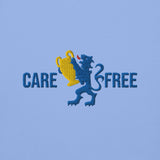 Chelsea Carefree Embroidered Football Hoodie in carolina blue, alternate front view