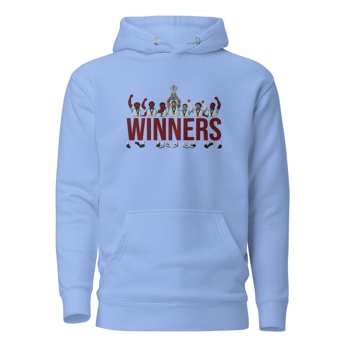 Aston Villa Inspired European Cup Champions Hoodie, blue front view