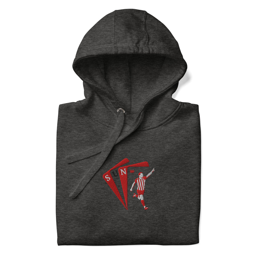 Granit Xhaka Inspired Sunderland King Embroidered Football Hoodie