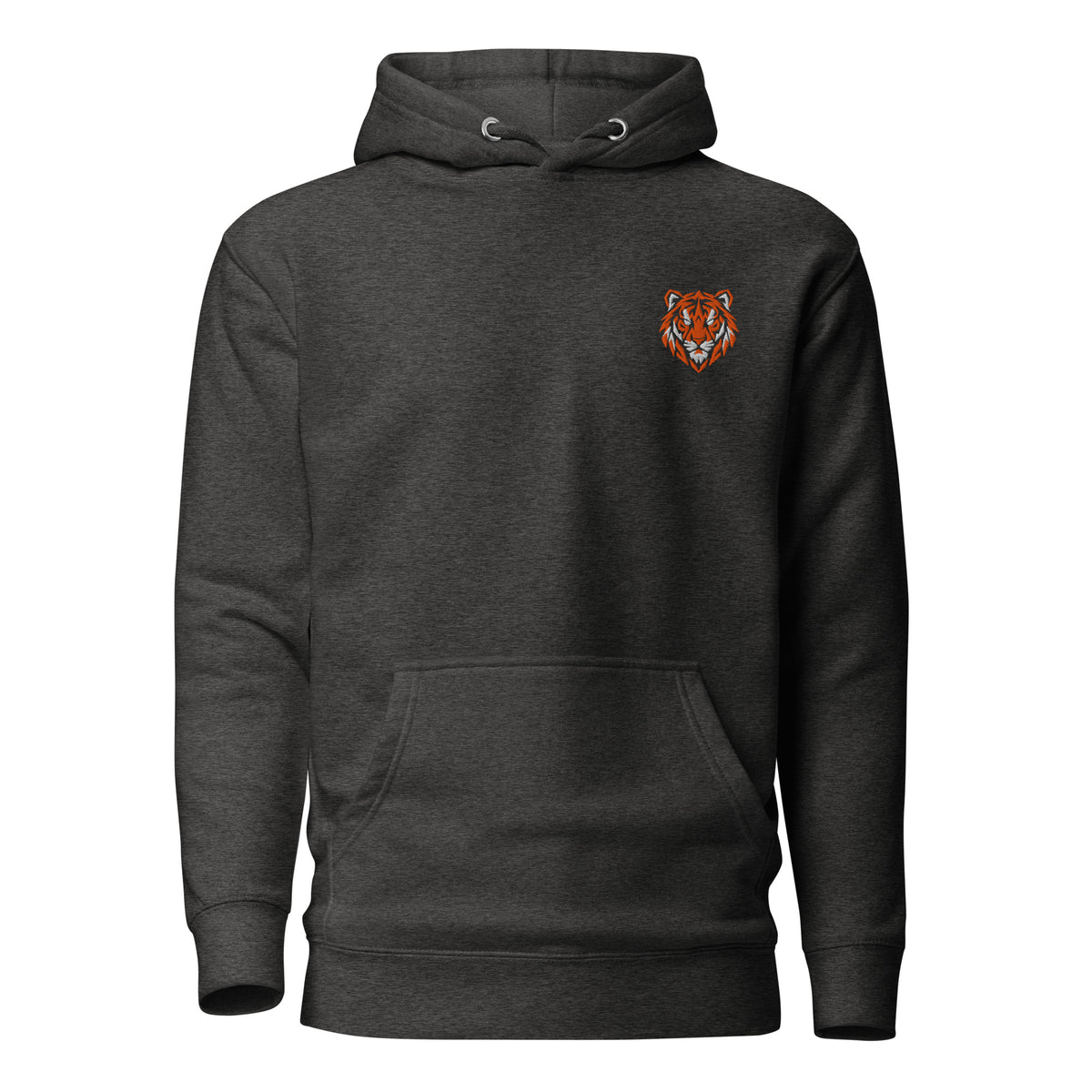Charcoal heather Hull City inspired geometric tiger football hoodie