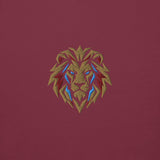Aston Villa Inspired Geometric Lion Football Hoodie