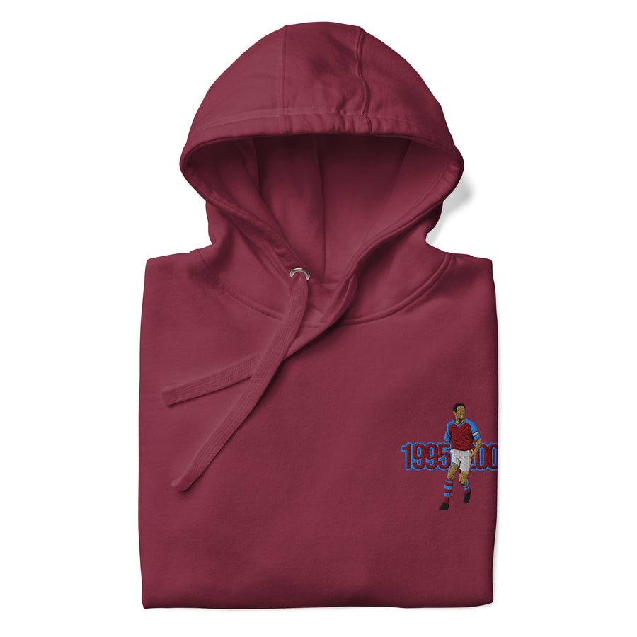 The Class of the 90s — Gareth Southgate Inspired Aston Villa Embroidered Football Hoodie
