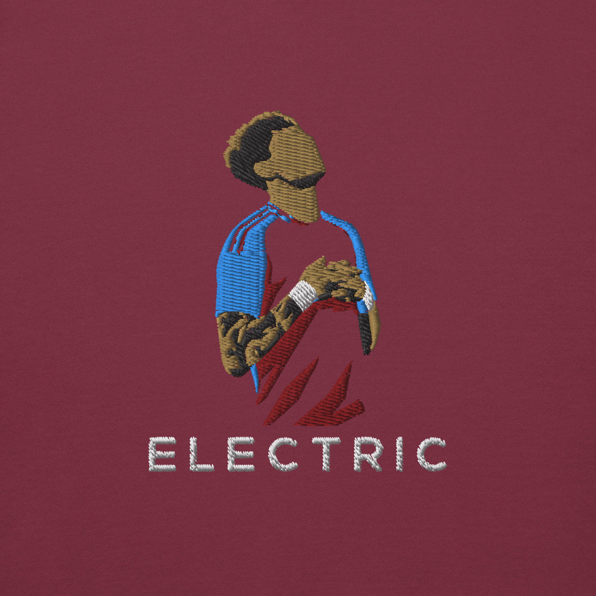 Alejandro Garnacho Aston Villa Elite Hoodie, maroon front view