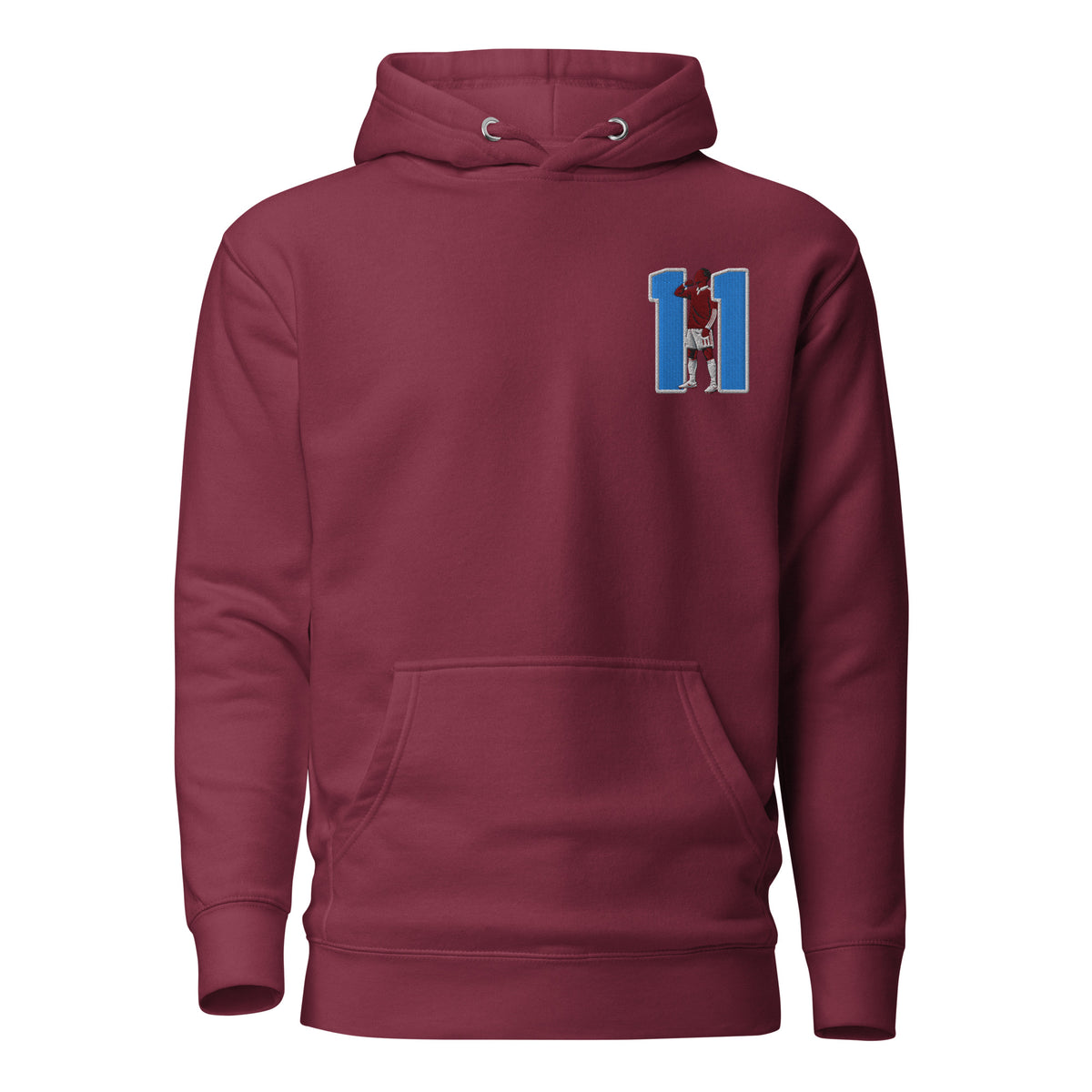 Nicolas Jackson Inspired Aston Villa Elite Embroidered Football Hoodie