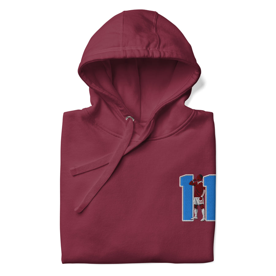 Nicolas Jackson Inspired Aston Villa Elite Embroidered Football Hoodie