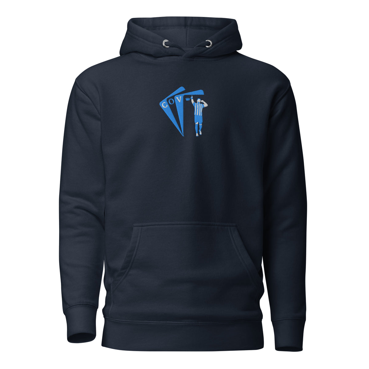 Mustapha Hadji Inspired Coventry King Embroidered Football Hoodie