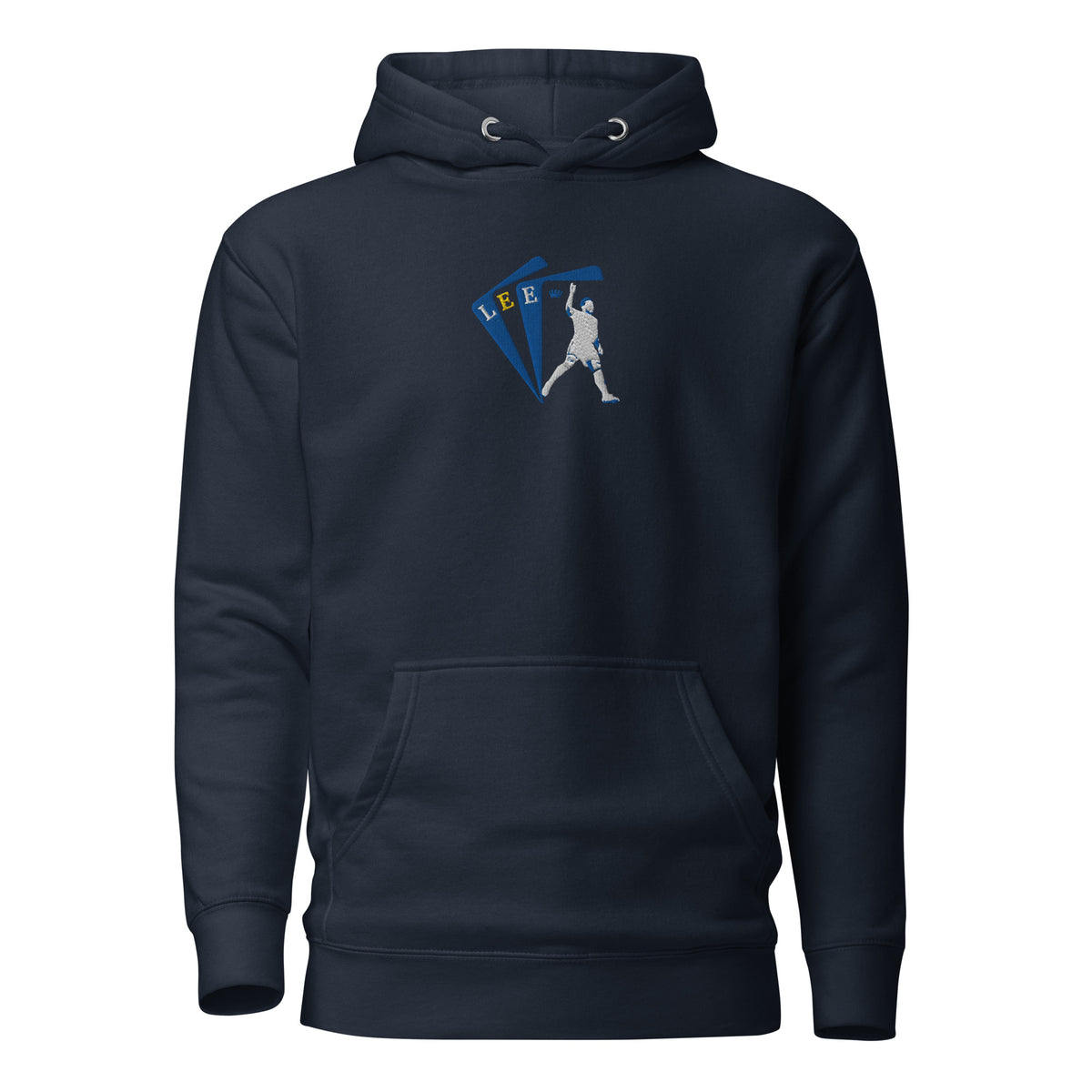 Ethan Ampadu Inspired Leeds United King Embroidered Football Hoodie