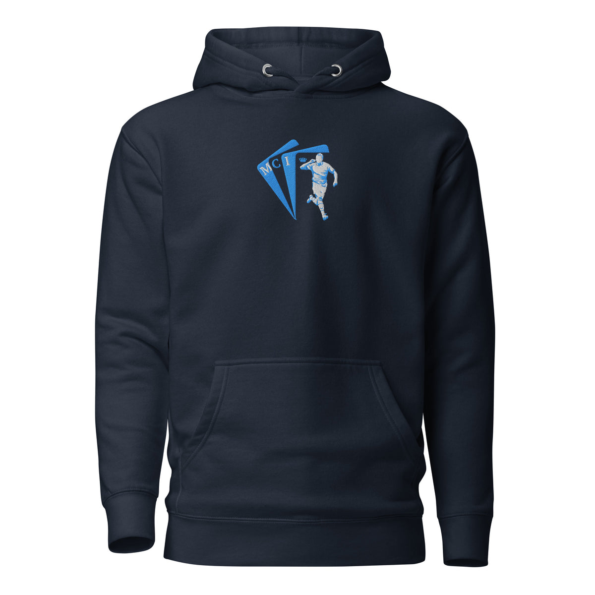Erling Haaland Inspired Manchester City King Embroidered Football Hoodie