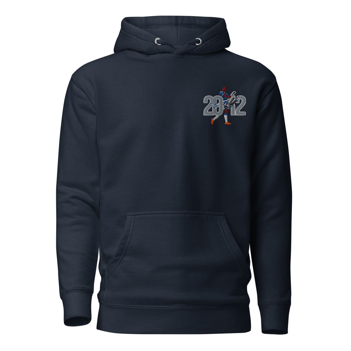 Didier Drogba — 2012 European Champions Chelsea Inspired Embroidered Football Hoodie