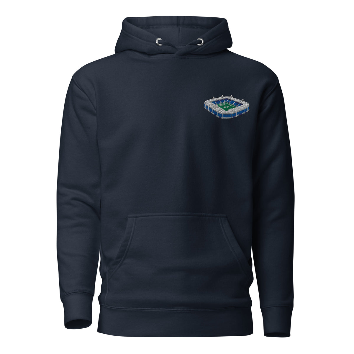 King Power Stadium Inspired Leicester City Embroidered Football Hoodie