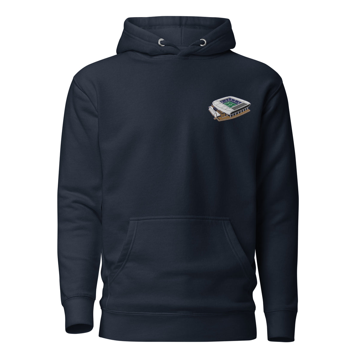 Hill Dickinson Stadium Inspired Everton Embroidered Football Hoodie