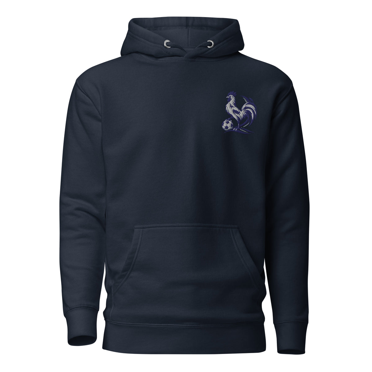 North London Cockerel Inspired Embroidered Football Hoodie