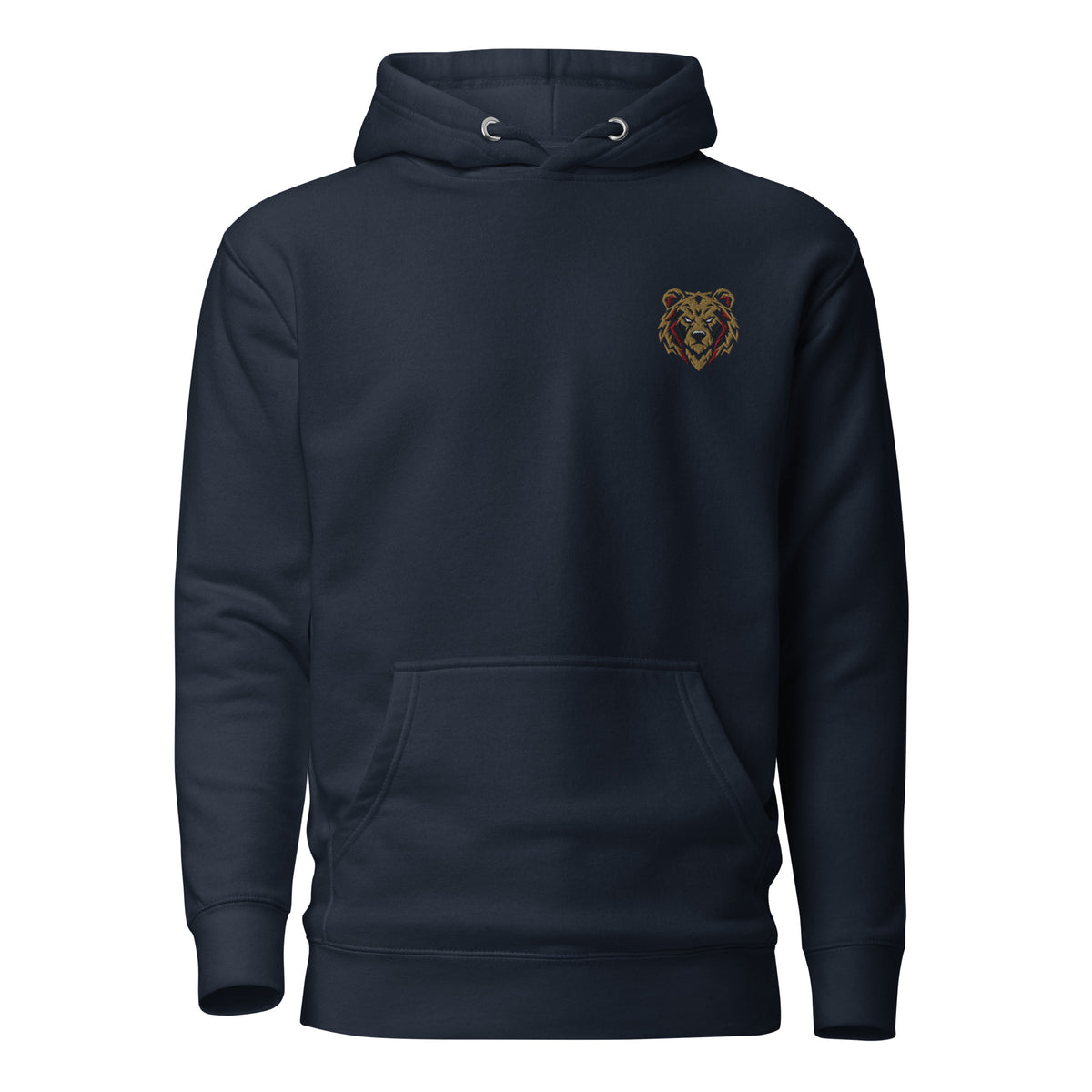 Bournemouth Inspired Geometric Bear Embroidered Football Hoodie