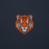 Navy Hull City inspired geometric tiger football hoodie