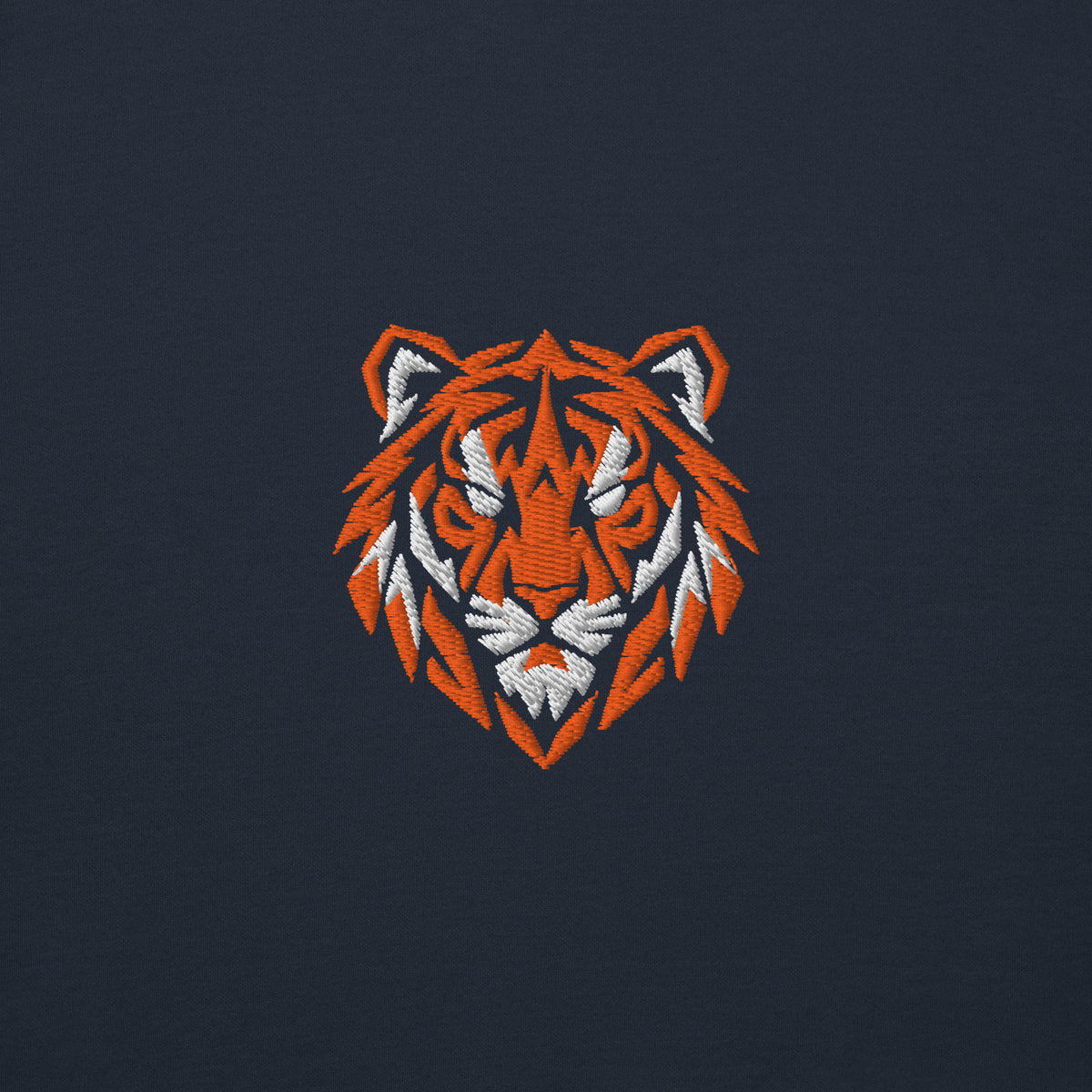 Navy Hull City inspired geometric tiger football hoodie