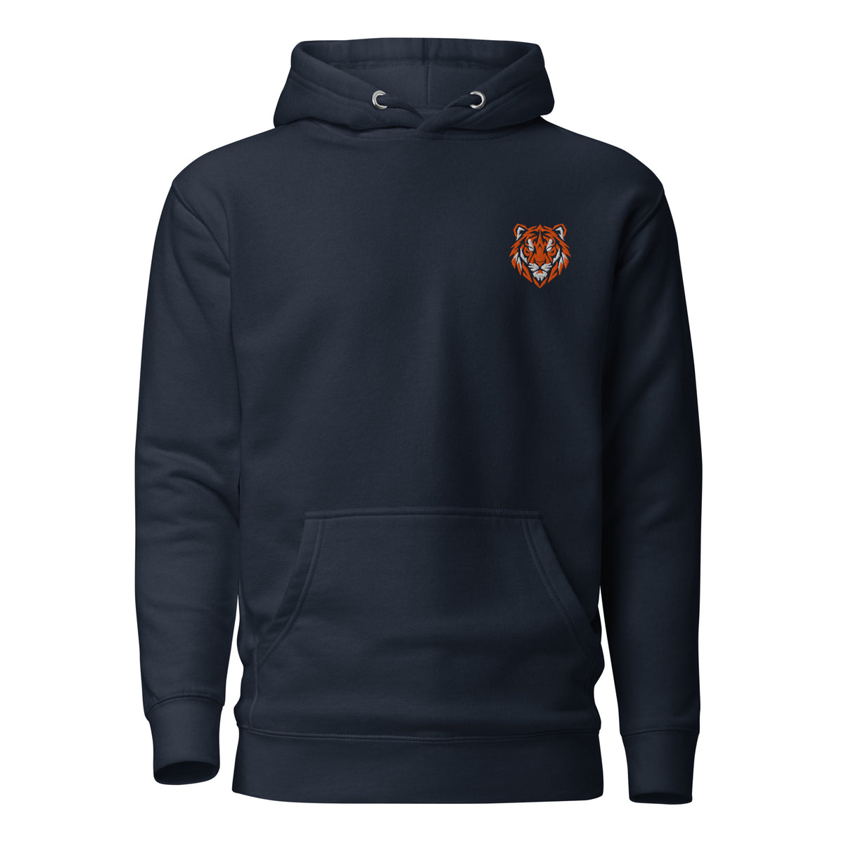 Navy Hull City inspired geometric tiger football hoodie