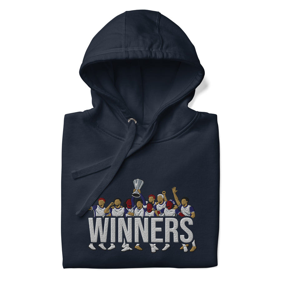 Tottenham Hotspur Inspired Europa League Champions Embroidered Football Hoodie