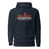 Liverpool-inspired navy blazer hoodie with trophy-lift embroidery and CHAMPIONS lettering