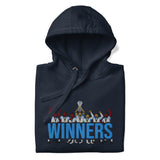 Aston Villa Inspired European Cup Champions Hoodie, navy blazer front view