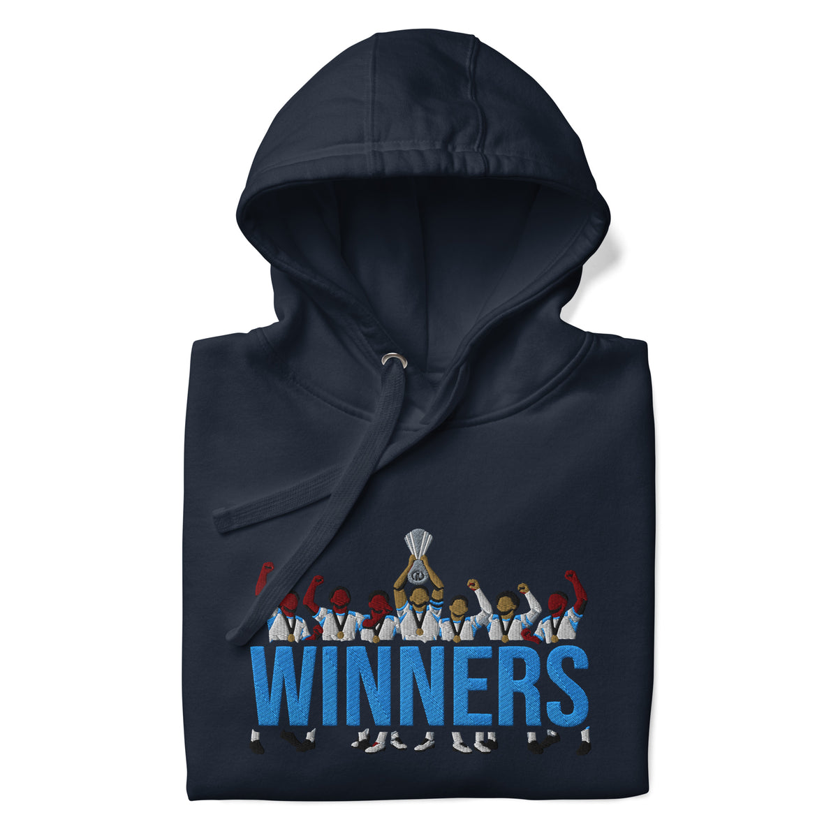 Aston Villa Inspired European Cup Champions Hoodie, navy blazer front view