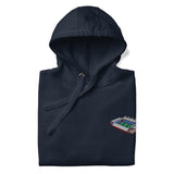 Villa Park Aston Villa Hoodie, navy blazer front view