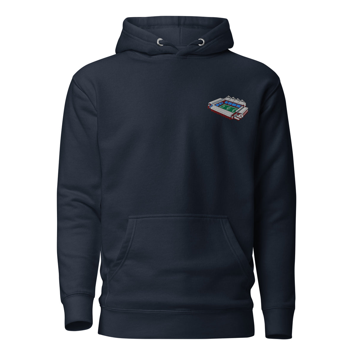 Villa Park Aston Villa Hoodie, navy blazer front view