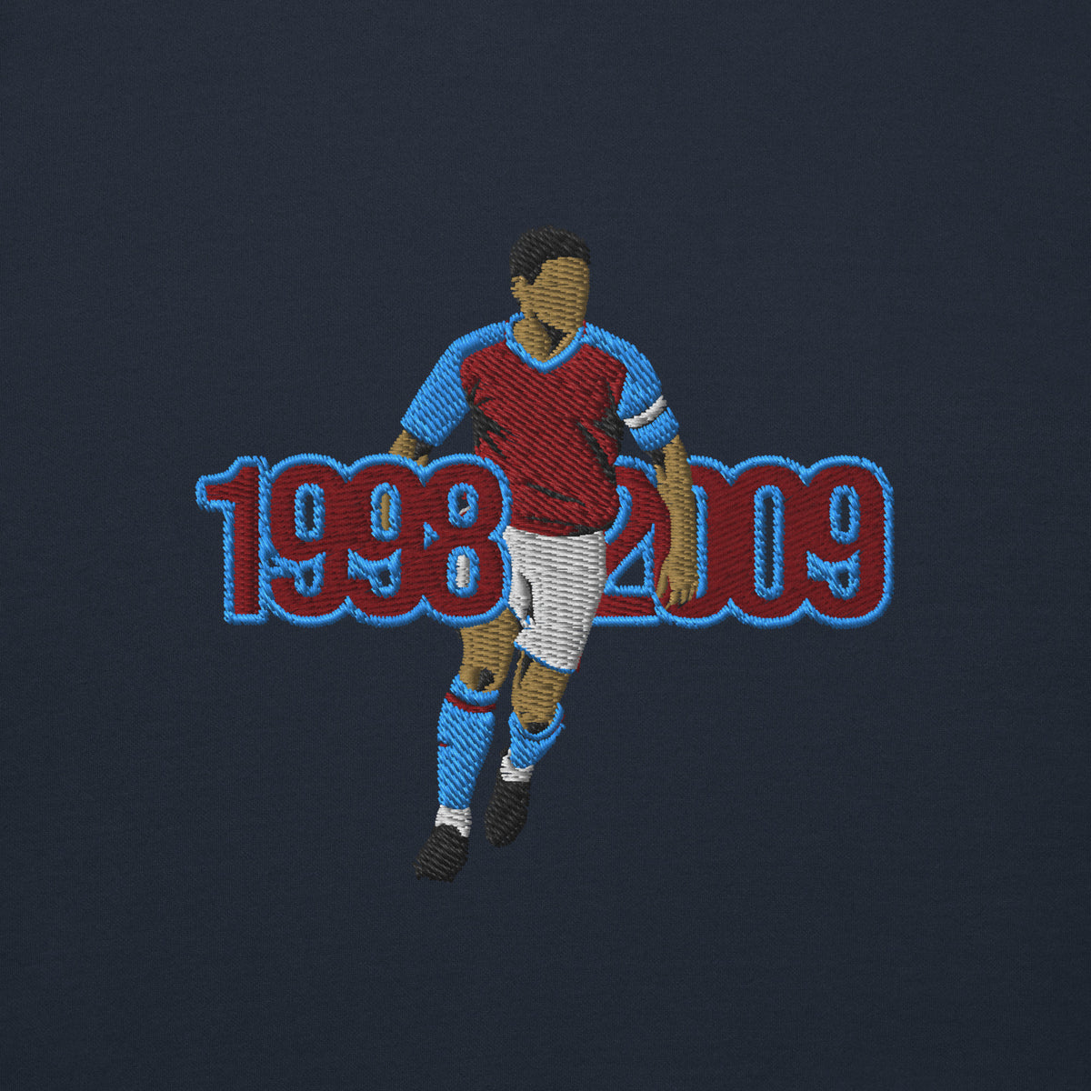The Class of the 00s — Gareth Barry Aston Villa Hoodie, navy blazer front view