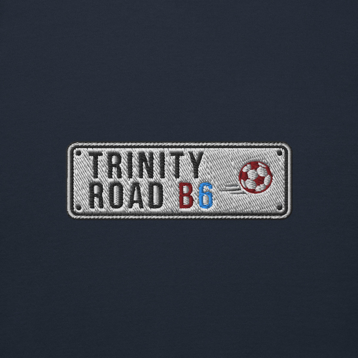 Aston Villa Street Sign Hoodie, navy blazer front view