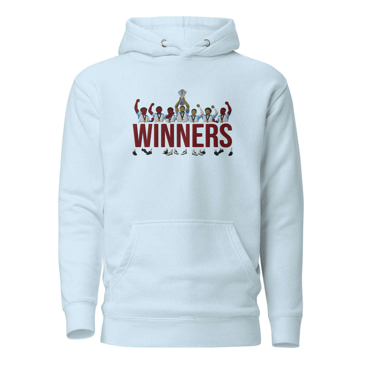 Aston Villa Inspired European Cup Champions Hoodie, blue front view
