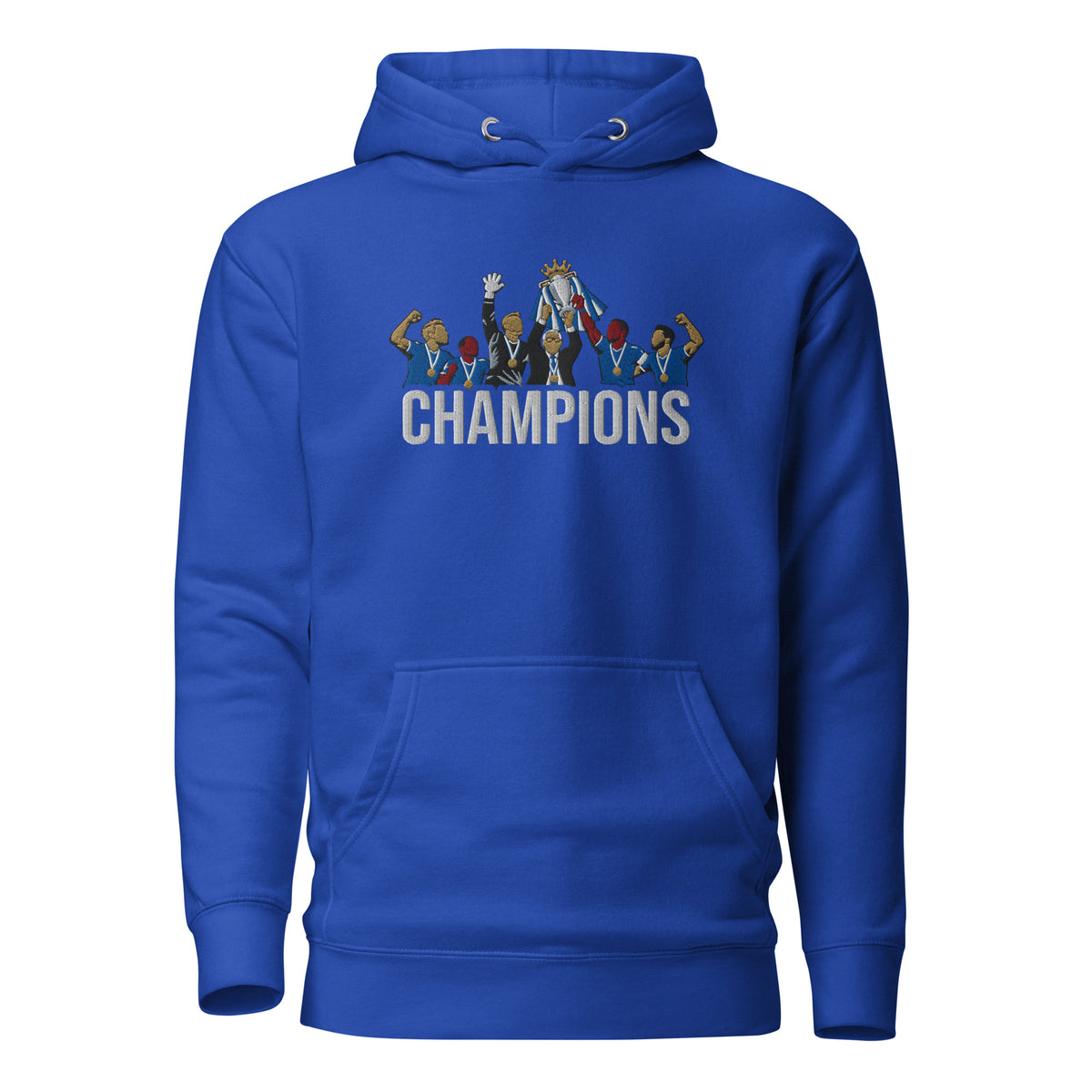 Leicester City Inspired 2015/16 Premier League Champions Embroidered Football Hoodie