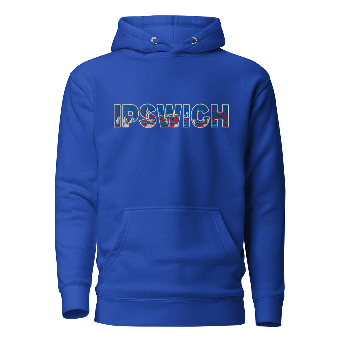 Ipswich Town Inspired Citymark Embroidered Football Hoodie