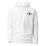 Chelsea Carefree Embroidered Football Hoodie in white, alternate front view