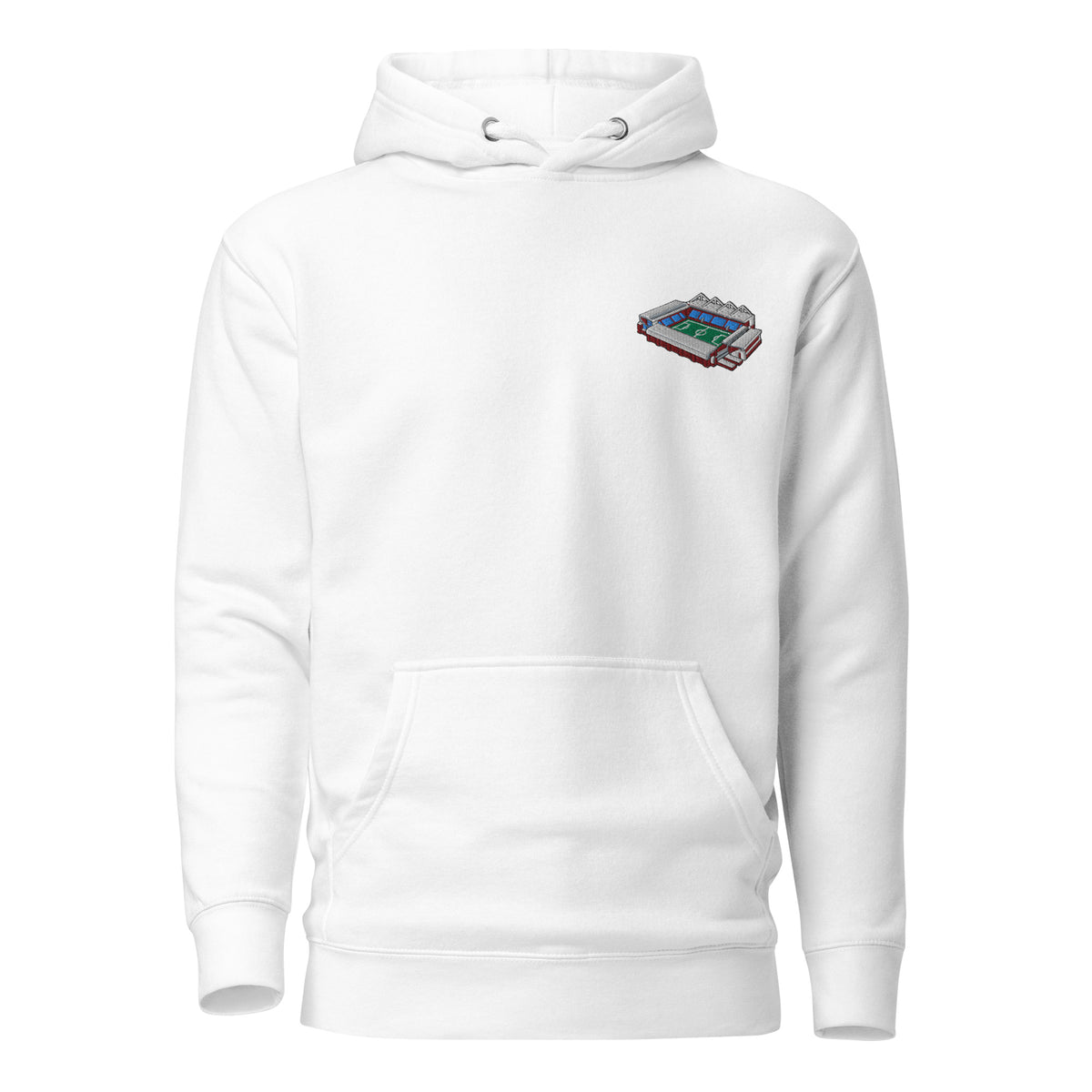 Villa Park Aston Villa Hoodie, white front view